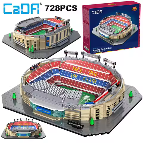 CaDA 728 PCS Camp Nou Barcelona FC Stadium Building Block Barcelona Stadium Collector's Item for Foo
