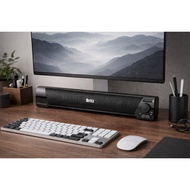 Britz BA-R9 Desktop Soundbar Speaker | 2.0CH 6W Monitor Sound Bar for Desk Setup