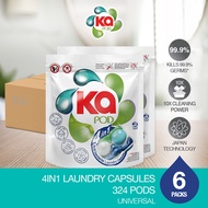 Ka 4in1 Laundry Capsules Refill 54 Pods x 6 Packs – Universal