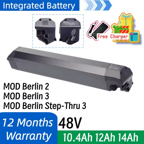 MOD Berlin 2 48V 10.4Ah 12Ah 14Ah SSE-059 Integrated Ebike Battery for MOD Berlin 3 Berlin Step-Thru