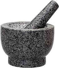 Fashionable Simplicity Mortar and Pestle Set - Unpolished Heavy Granite for Kitchen Spices Herbs Pesto Grinder wangyiren93