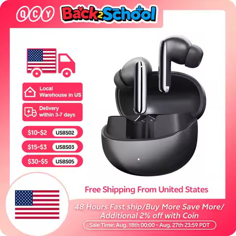 QCY MeloBuds Pro ANC Bluetooth 5.3 Earphones Wireless 46dB Hybrid ANC Hi-Res LDAC Earbuds 6 Mic Head