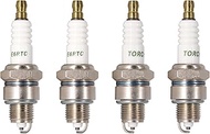 4PK TORCH E6RTC Spark Plug Replace for NGK BPR6HS Spark Plug, for BOSCH WR7BC Spark Plug, for CHAMPION RL82YC Spark Plug, for DENSO IWF20 W20FPR-U Spark Plug, OEM