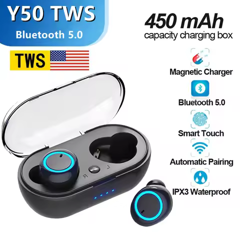 Y50 TWS Bluetooth Earphone Wireless Headphones Earpod Earbuds Gaming Headsets For Apple iPhone Xiaom