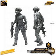 1/35Modern U.S. Army Resin Soldier Model GK Assembled White Film NAI-01