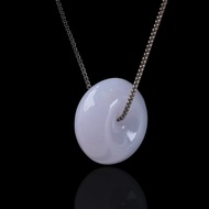 【願‧平安】冰種紫羅蘭平安扣項鍊 | 天然緬甸玉A貨翡翠 | 送禮