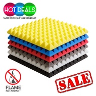 (DAISON) Ktv Studio Pyramid Acoustic Foam Panel Sound Absorption 50x50CM