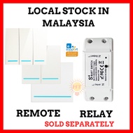 Ewelink Wifi+BLE Relay Switch and 1, 2, 3 Gang 2.4ghz Remote
