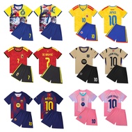 2526 Game Season soccer jersey Children's Football jersey Suit Argentina No. 7 C Luo No. 11 jersey