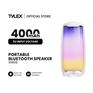 TYLEX XM68 Portable Bluetooth Speaker With LED Light AUX/USB/Bluetooth v5.0/MicroSD