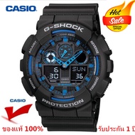 Casio G-shock แท้100% รุ่น GA-100-1A2 นาฬิกาข้อมือชาย ของแท้💯%จัดส่งพร้อมกล่องคู่มือใบประกันศูนย์ 1ปี กันน้ำ 100%
