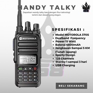 HANDY TALKIE HT MOTOROLA HX 370S HX370S DUAL BAND 15 WATT USB TYPEC-Hosebuild