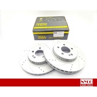 MER-BENZ W253 GLC W213 E350e DISC ROTOR REAR SETS - PERFORMANCE PLUS+ DRILLED & SLOTTED~NY-21-000423