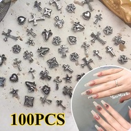 3D Nail Decorations 3D Nail Art Decorations Nailart Accessories Nail Charms Alloy Metal 3D Cross Nai