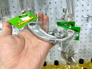 น้าคมน็อตซิ่ง มือลิงโค้งเขี้ยวหมู+ตัวปรับลายเรียบเว้า งานกลึงมือ Wave125R/S/X/บังลม/Dream125/Wave100