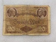 德國1914年20馬克舊紙幣5955