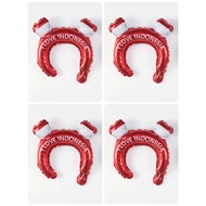 MERAH August 17th Headband Balloons August 17 Balloon/s Indonesian Independence Day Balloon/s Red an