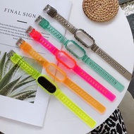 Xiaomi Mi Band 9/8/7/6/5 Jelly Color Fluorescent TPU Strap Integrated Soft Shell Quick Release Repla