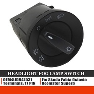 For Skoda Fabia Combi Octavia 1U2 Roomster Praktik 5J Superb 3U4 5JD941531 New Headlight Fog Lamp Sw