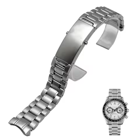 High quality 316L Silver Stainless steel Watch Bands Strap For omega seamaster speedmaster planet oc