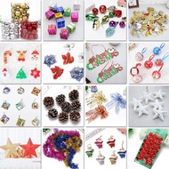Christmas Tree Accessories Five-pointed Star Supplies Colorful Balls Colorful Lanterns Brushed Fence
