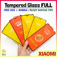 LAYAR HP Tempered Glass FULL Redmi S2 GO Mi 11 Lite 12 12T 13T Mi A1 A2 A3 8 Max 2 3 Play K20 Pro 11