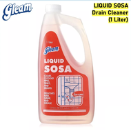 GLEAM Liquid Sosa Drain Cleaner (1L / 1000mL) - for Pipes and Drainage