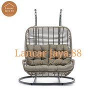 Ayunan Jumbo Modern Rotan Sintetis