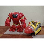 Hulkbuster and rescue bots drill combo set