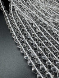 Natural clear quartz beads in plain round shape beads (1 strand=17inch) size 468101214 and 16 MM.