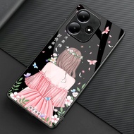 HP Glitter Glass Softcase For ITEL A70 - ITEL A70 Mobile Phone Protector - Casing ITEL A70 -A02hp