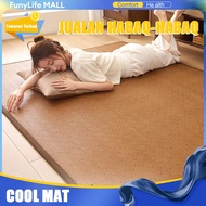 Funylife Summer Cool Foldable Rattan Mat Antibacterial Three-Piece Ice Silk & Bamboo Tikar Rotan Bul
