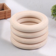 Eixiu 2Pcs Pairs Wooden Ring Portable Crossfit Gymnastics Rings Gym Shoulder Strength Home Fitness T