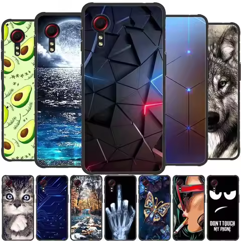 For Samsung Galaxy Xcover7 5G Case Animals TPU Soft Silicone Phone Cases Back Cover For Samsung Xcov