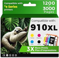910XL Ink Cartridges Replacement for HP 910 XL 4 Combo Pack Work for Officejet Pro 8015e 8020e 8022e