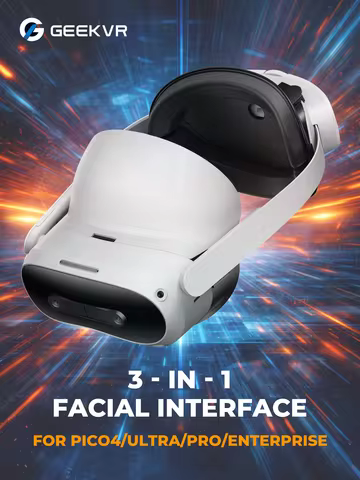 GEEKVR Facial Interface & Head Strap for Pico 4 / Pico 4 Ultra / Pico 4 Pro: Customized Comfort and 