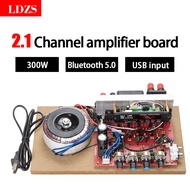 2*100W+300W Bluetooth LDZS Power Amplifier Board 2.1 Ch Class D Subwoofer Theater Audio Stereo Equal