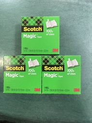 Bộ 3 cuộn băng keo 3M 810 Scotch Magic Tape