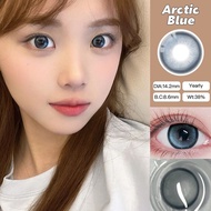 O2GIRL New Glacier Blue Colored Contact Lens 14.2mm with power (0-800) Yearly use Original big eye s