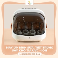 Máy úp bình sữa bản mới tiệt trùng sấy khô tia UVC Moaz BéBé MB044 ion