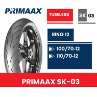 Primaax Tire Ring 12 FAZZIO SK-03 Carnage Tubeless 100/70-12 110/70-12 Pirelli Diablo Rosso Big Tire