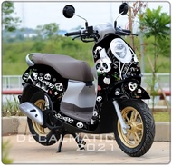 Decal Scoopy Full Body Stiker Full Body Scoopy FI Sporty - Stylish - Prestige - Panda