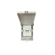 Schneider Nema 3R Enclosure Metal with Miniature Circuit Breaker 2Pole 220V Avail in 10A to 63A