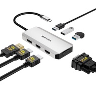 WAVLINK USB C Docking Station for MacBook Dell XPS 13/15, Lenovo Yoga, HP Laptops, USB C to Dual HDM