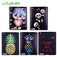 Tablet Case For iPad 2 3 4 9.7 inch Silicone TPU Soft Cartoon Panda Bird Back Cover Case For iPad 2