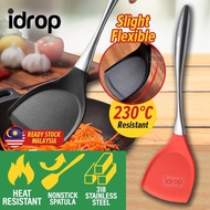 idropmy Nonstick Heat Resistant Silicone Tip 318 Stainless Steel Spatula