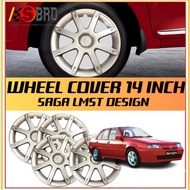 Car Wheel Cover Tyre Center Hub Cap Steel Rim Universal R14'' Inch (Saga2 Lmst Design)