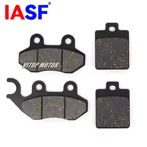 HATTCLUAN Motorcycle Front Rear Brake Pads fits for Sym Jet 14 125 50 200 XS150T-9/9B XS175T-2 Cruis