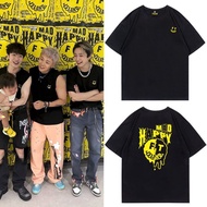 Ready Stock Hot Sale FTISLAND2025 Concert MADHAPPY Lee Hong Ki Jae Jin Same Style Short-Sleeved T-Sh