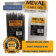 2.5x100mm Tie CableMeval 2.5x150mm/